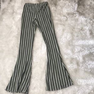 PrettyLittleThing bell bottom striped pants